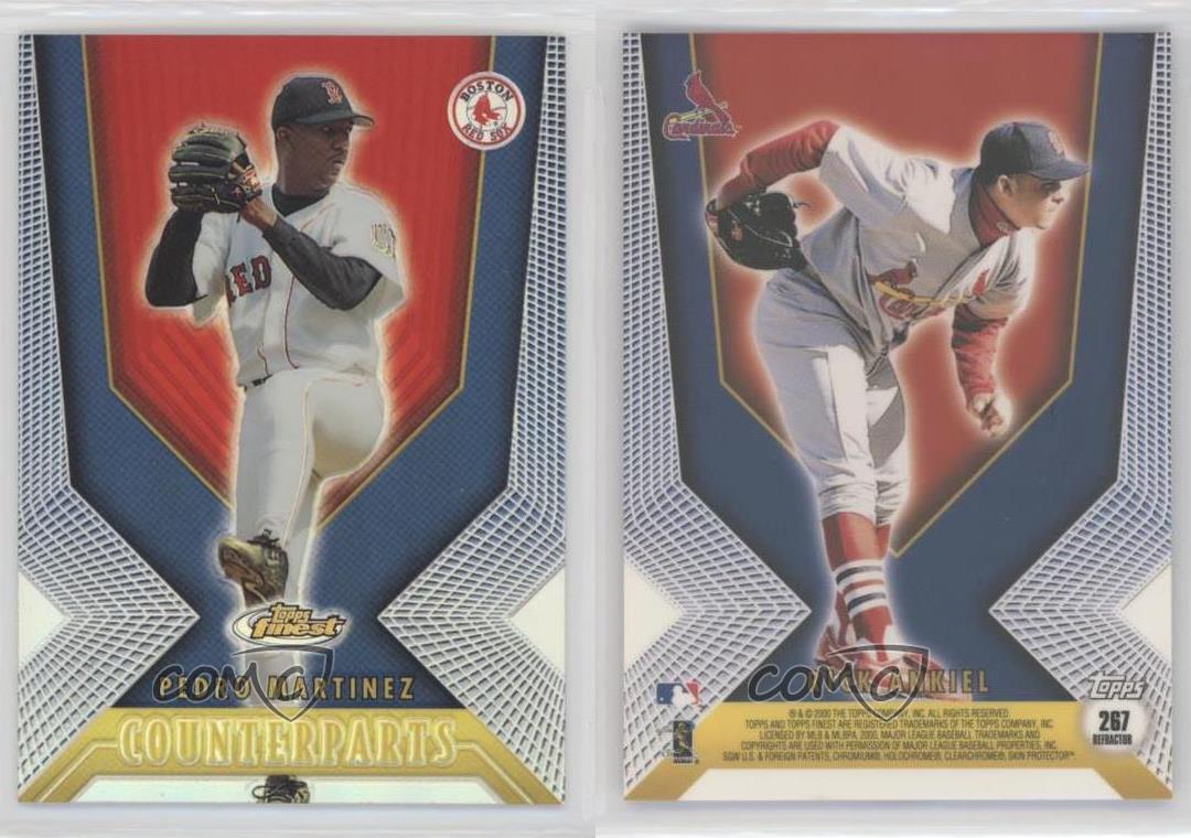 2000 Topps Finest Refractor Rick Ankiel Pedro Martinez #267 HOF