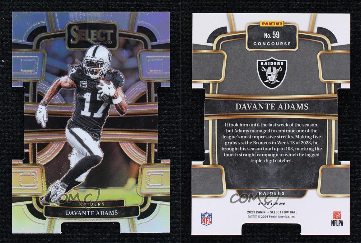 2023 Panini Select Concourse Silver Prizm Die-Cut Davante Adams #59 - Bild 6 von 6