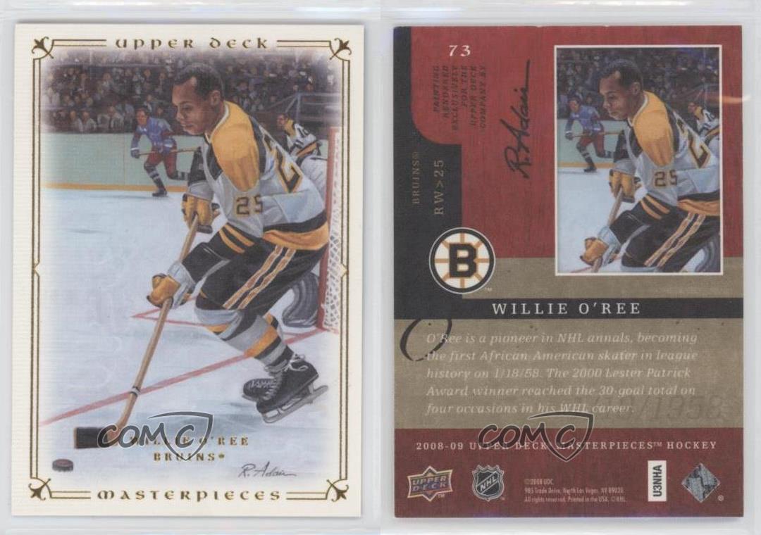 2008-09 Upper Deck Masterpieces Willie O'Ree #73 HOF