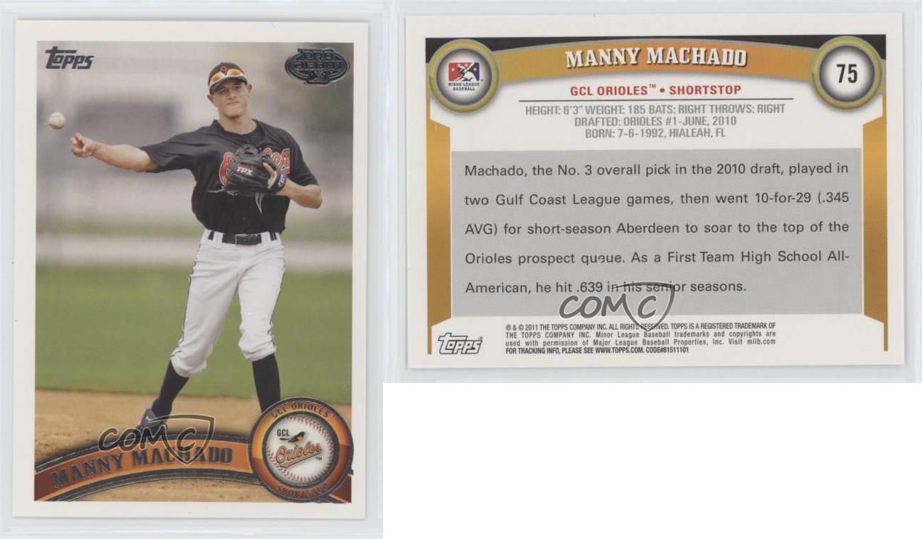 2011 Topps Pro Debut Manny Machado #75 - Bild 5 von 7