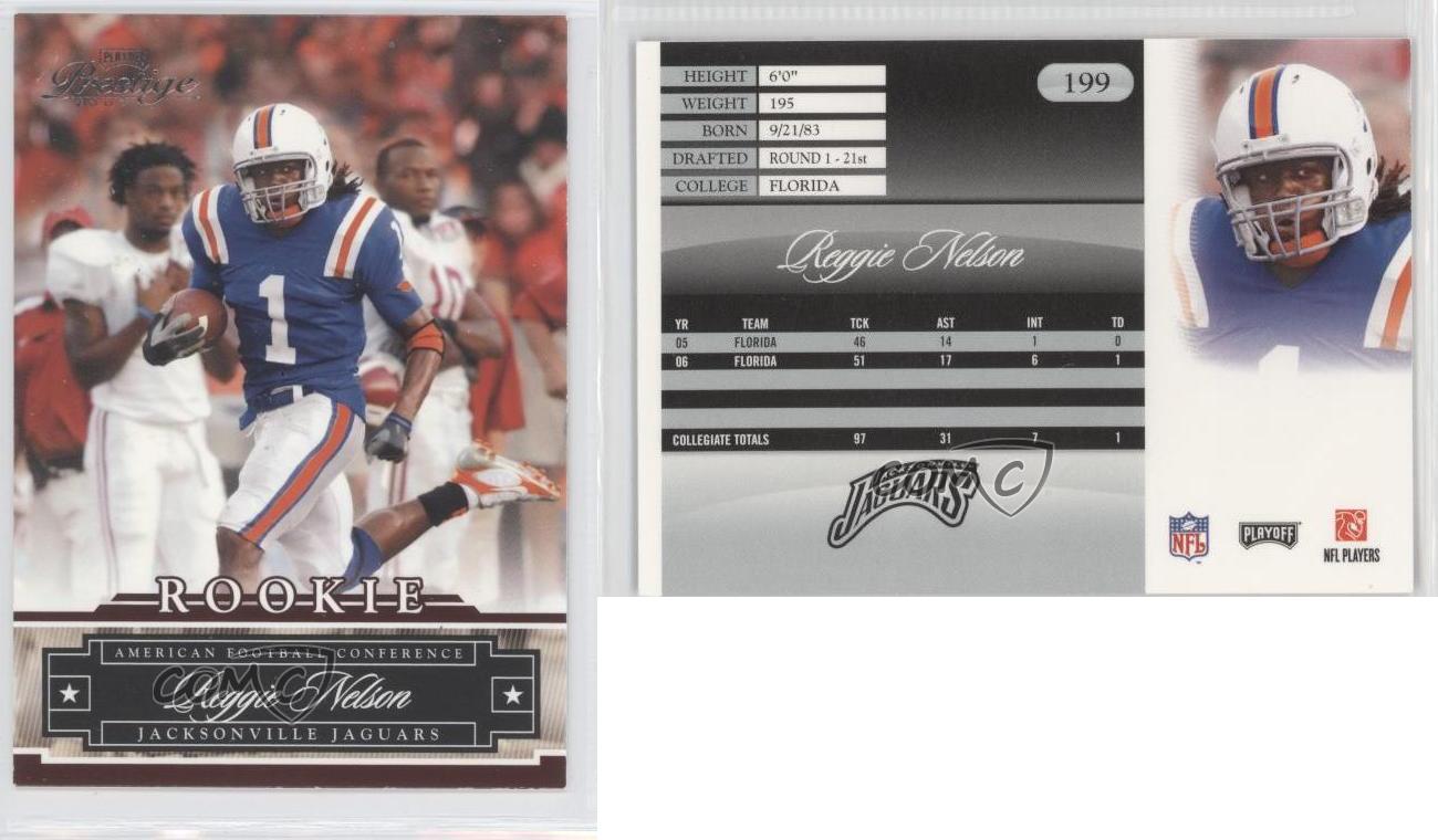 2007 Playoff Prestige #199 Reggie Nelson RC - Florida Gators