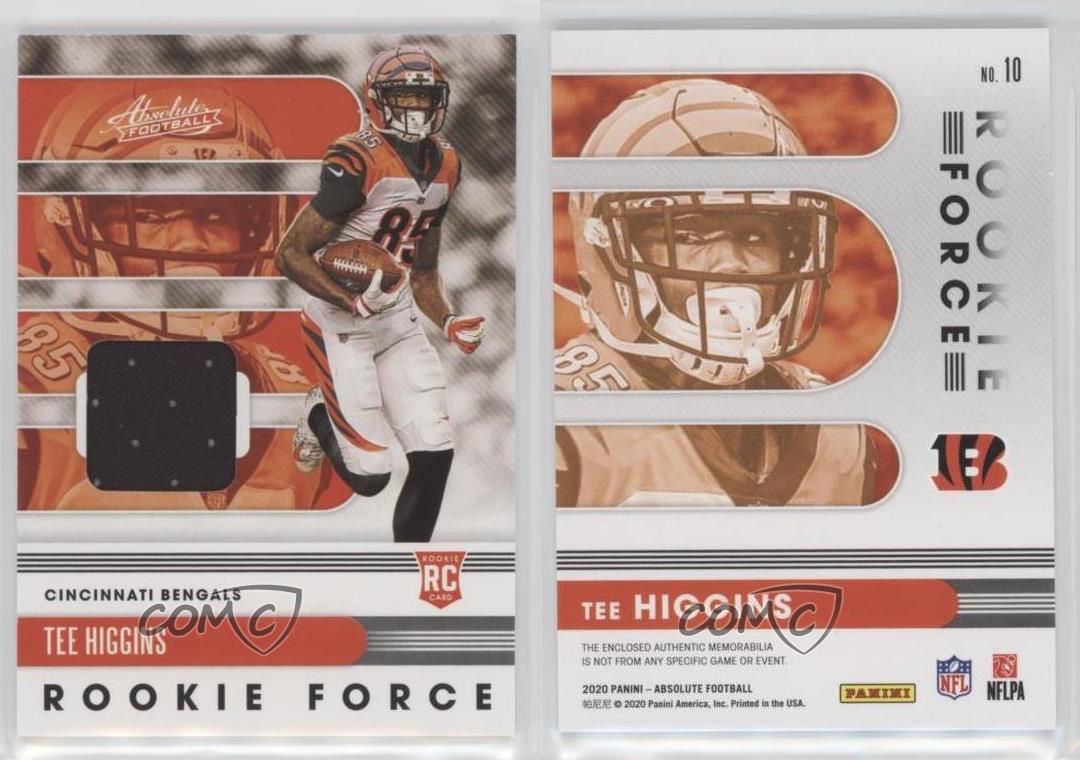 2020 Absolute Tee Higgins Rookie Force Jersey RC #10 Bengals