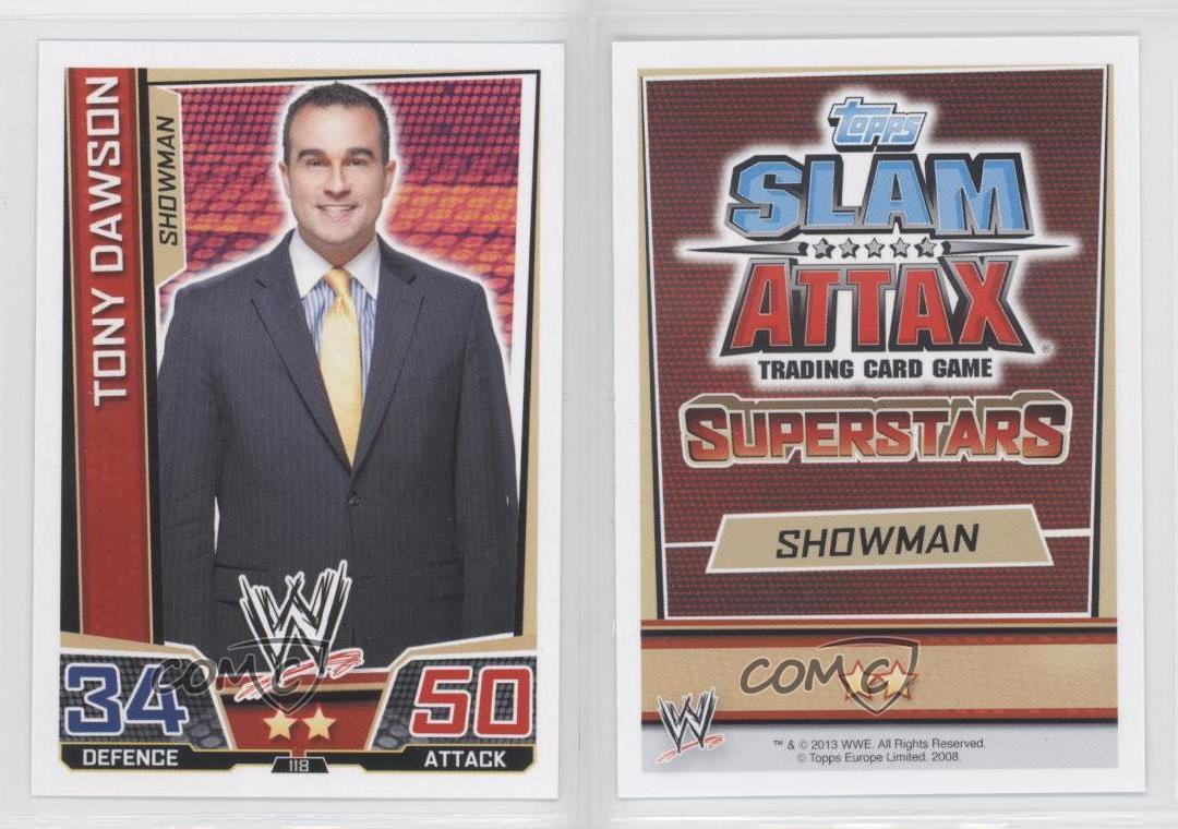 #118 tony Dawson Slam attax superstars
