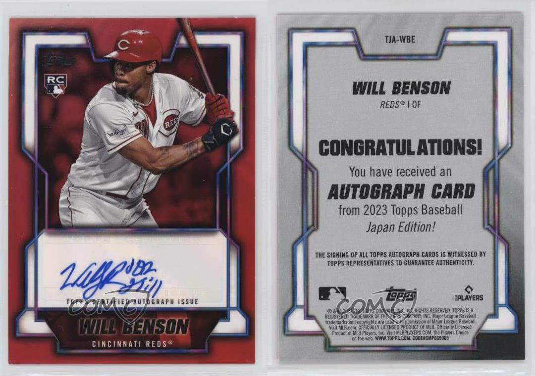 【超歓迎】 Japan Topps 2023 Edition Rookie #TJA-WBE Benson Will Auto スポーツ選手