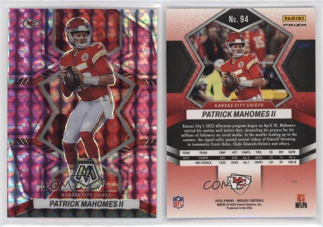 Patrick Mahomes 2022 Panini Mosaic Pink Camo #94 - Depop