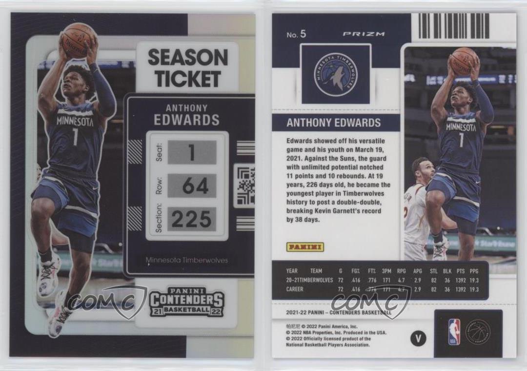 2021-22 Panini Contenders Photo Variation Anthony Edwards #5.2 | eBay 2021-22 Panini Contenders Photo Variation Anthony Edwards #5.2 | eBay