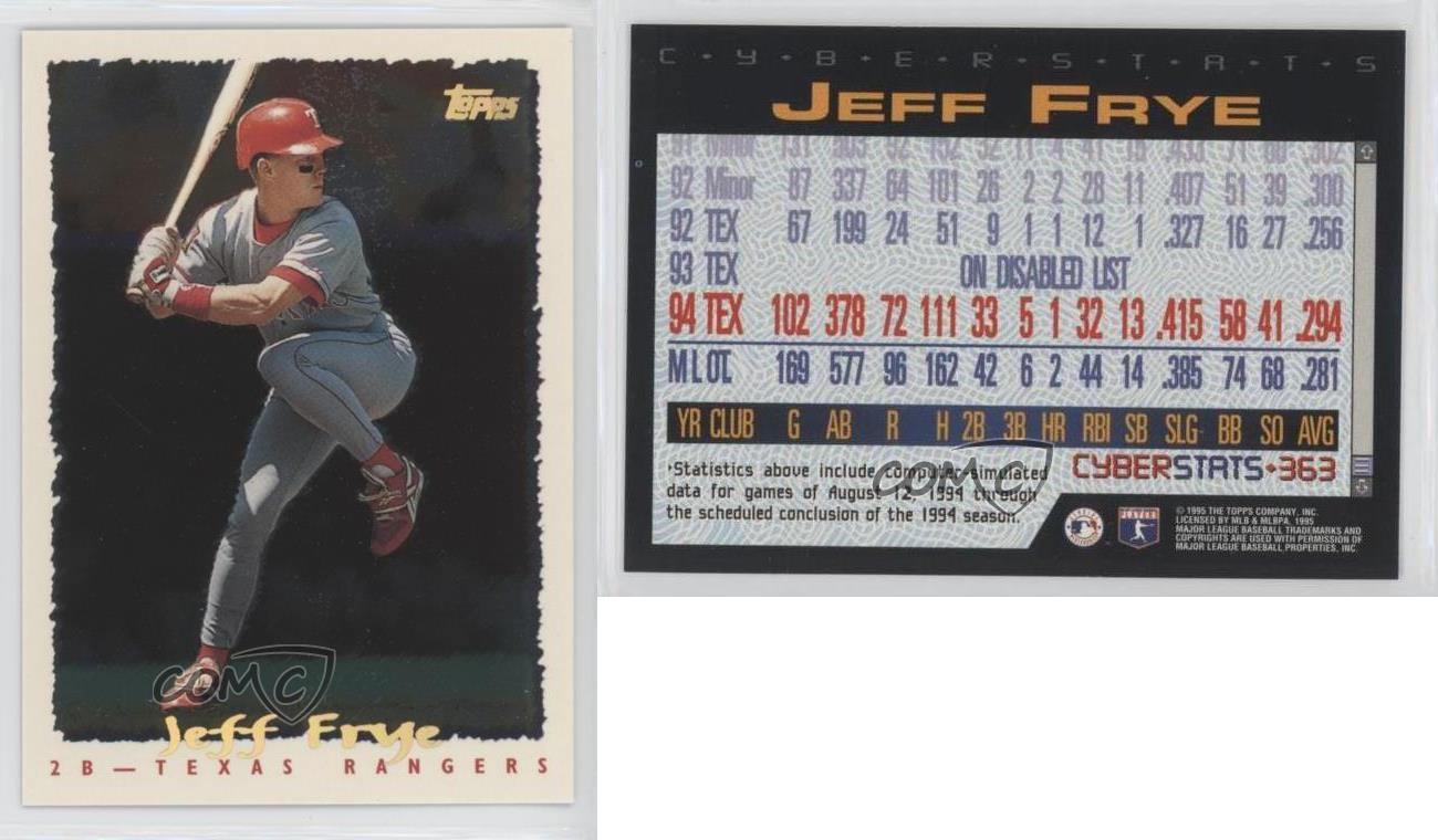 1995 Topps Cyberstats Jeff Frye #363 Baseball Card