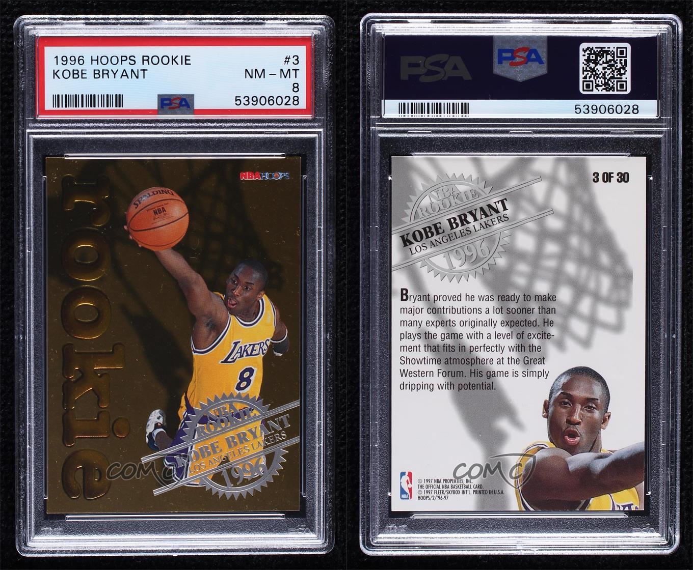 1996-97 Kobe Bryant #3 psa 8