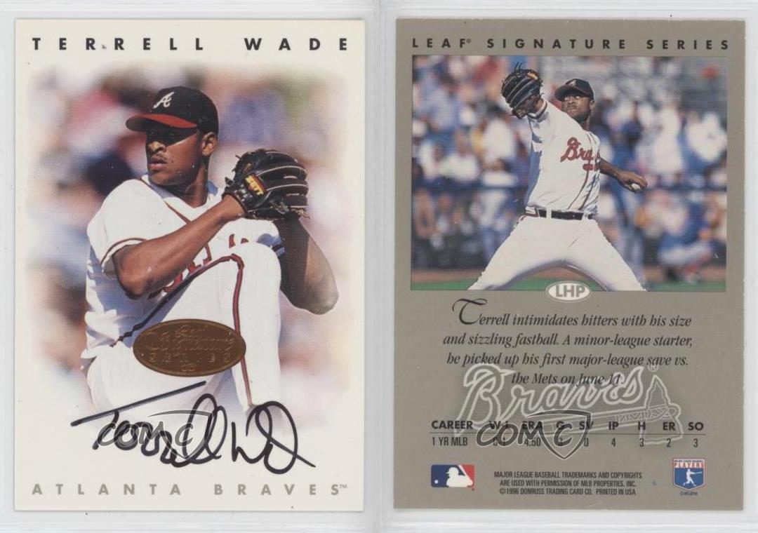 1996 Leaf Signature Series Auto Bronze Terrell Wade Auto