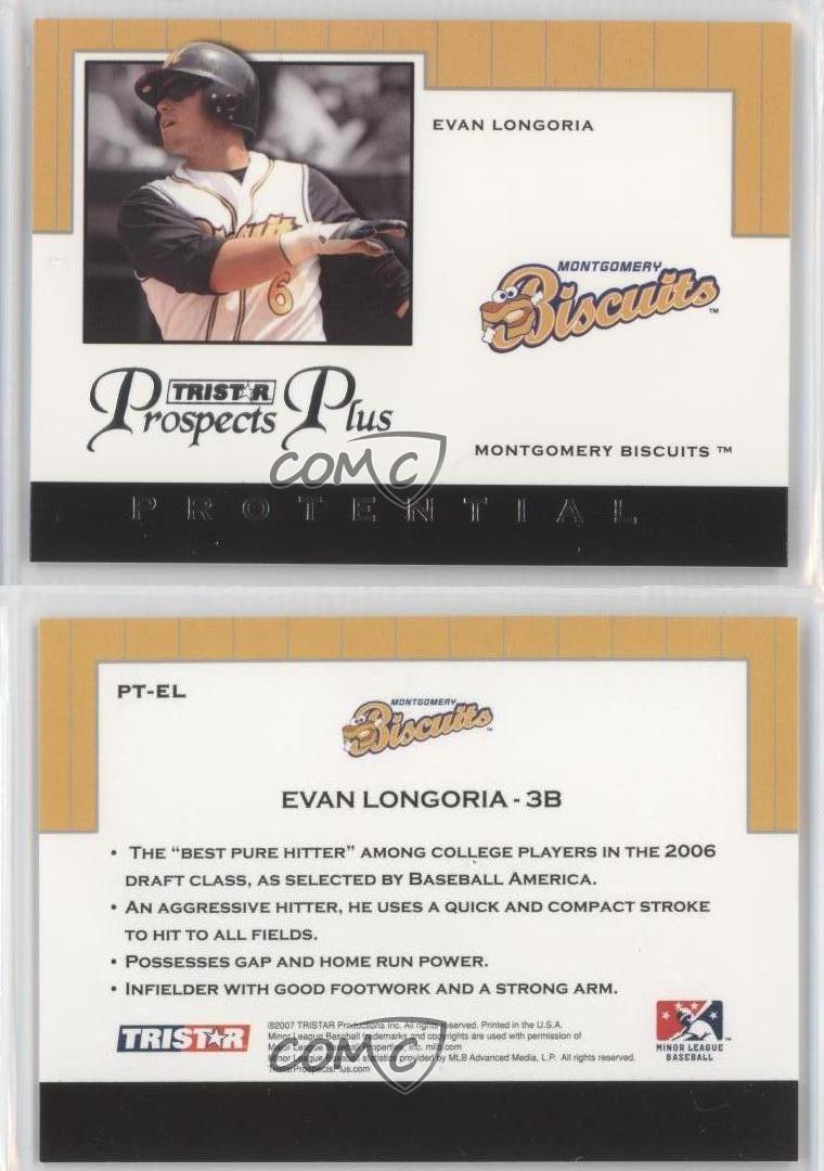 2007 TRISTAR Prospects Plus Protential Evan Longoria #PT-EL - Picture 3 of 4