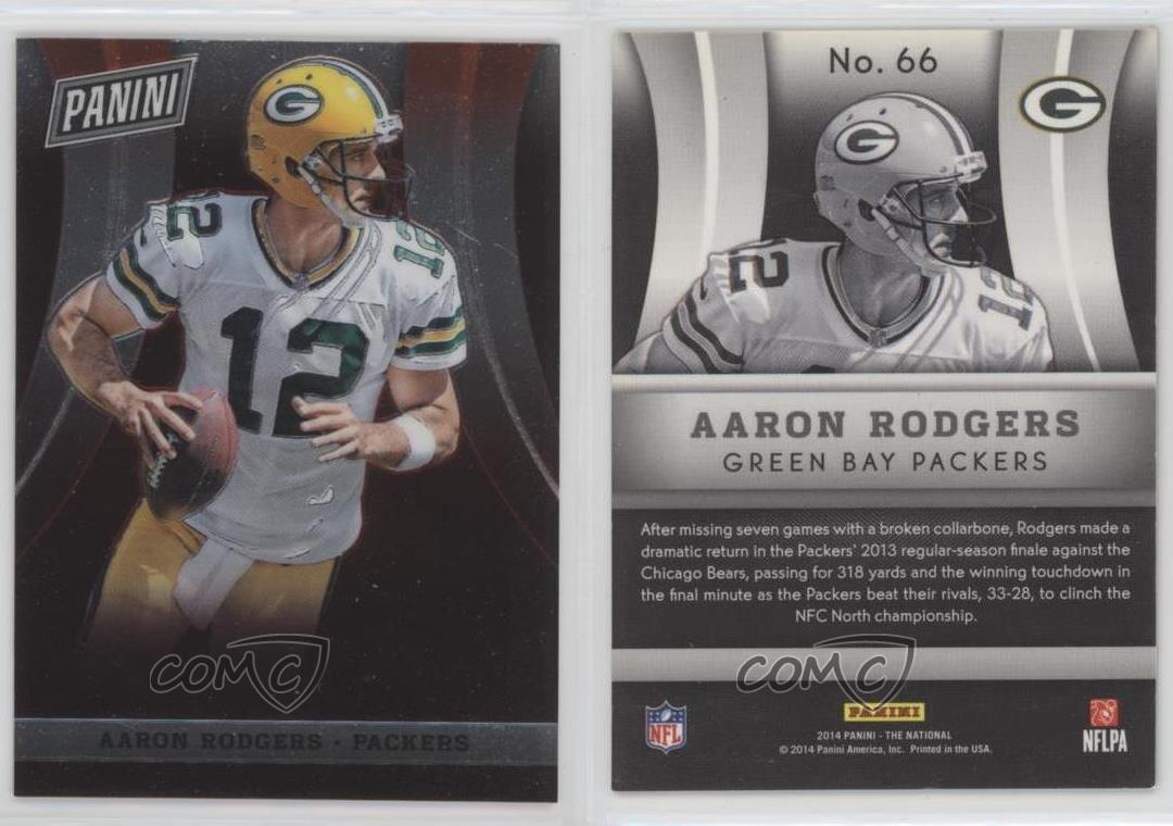 200 MADE VIP Party Gold Pack 2014 Panini National AARON RODGERS Packers #66 