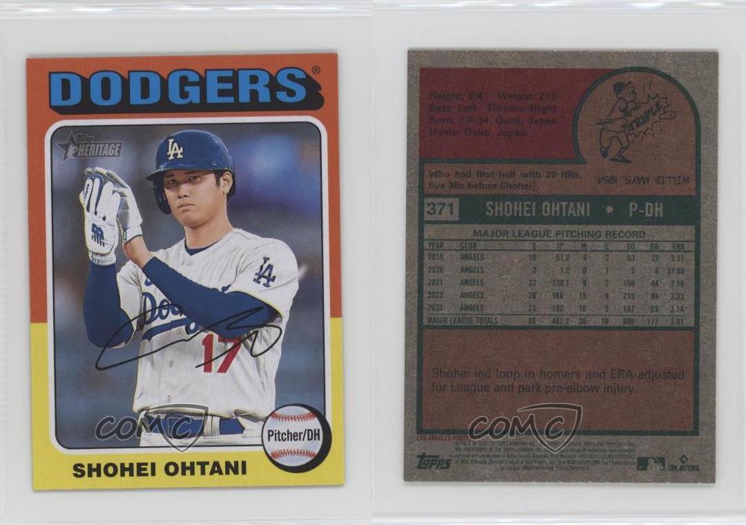 2024 Topps Heritage Mini Shohei Ohtani #371 - Bild 7 von 7