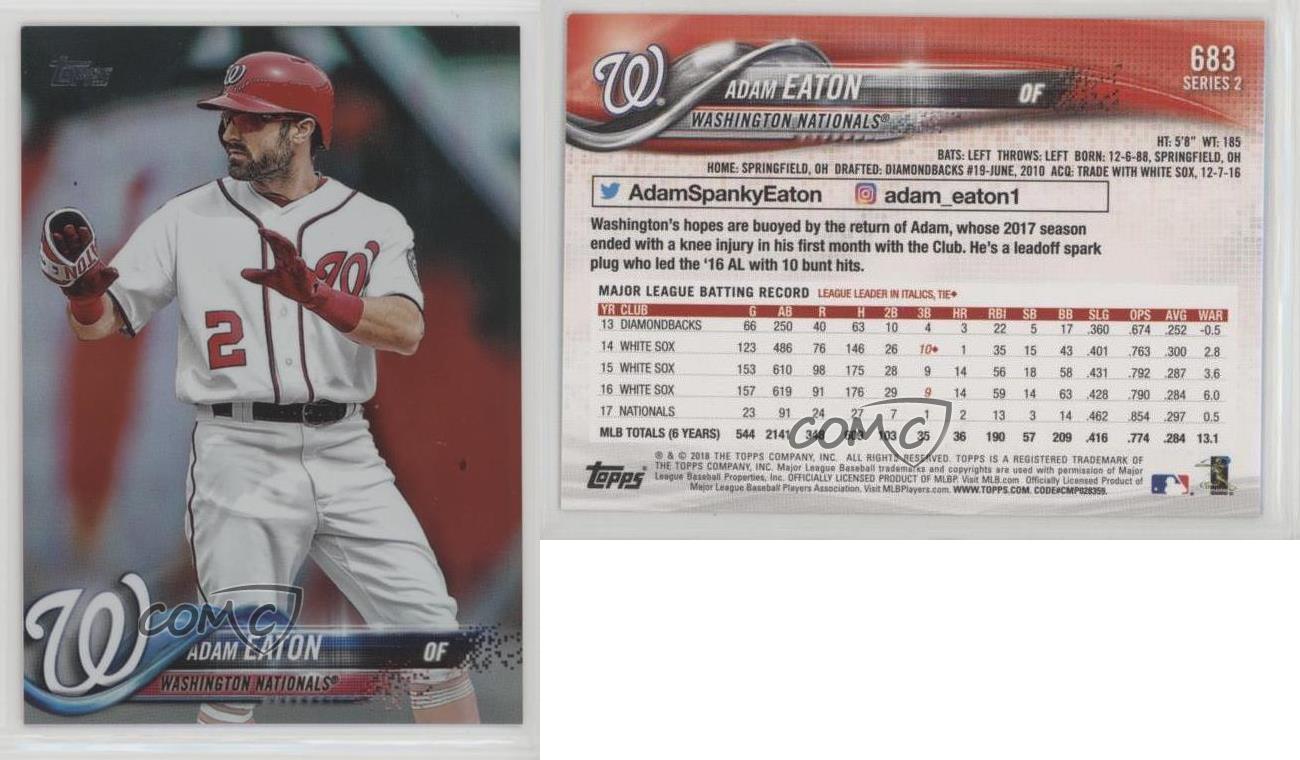  2018 Topps Series 2#683 Adam Eaton Washington