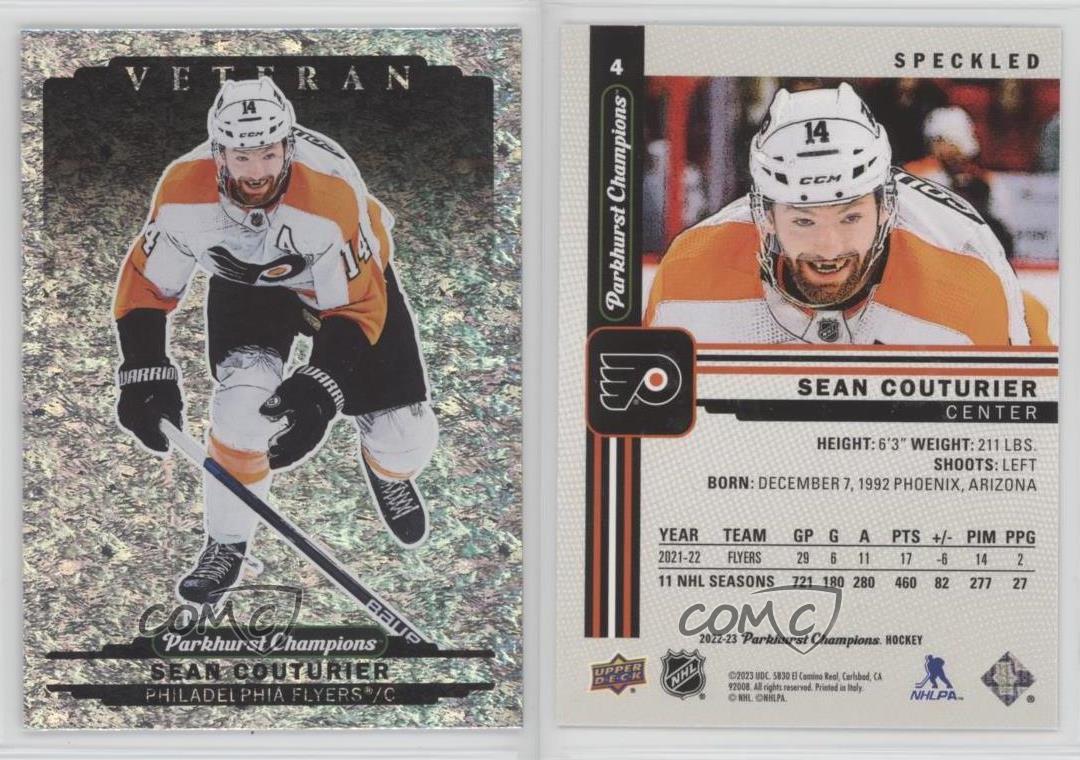 2022-23 Upper Deck Parkhurst Champions Speckled Sean Couturier #4