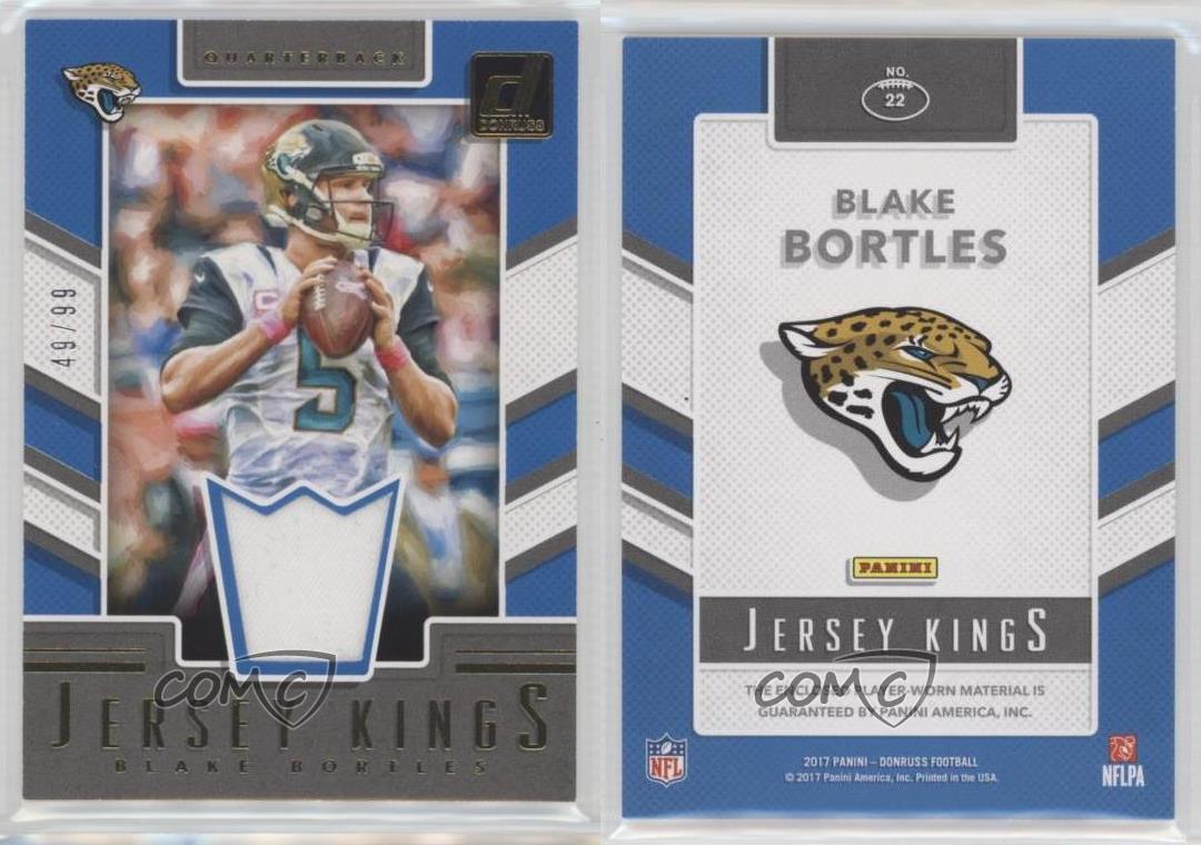 2017 Panini Gridiron Warriors Jerseys Prime #3 Blake Bortles Jersey /25