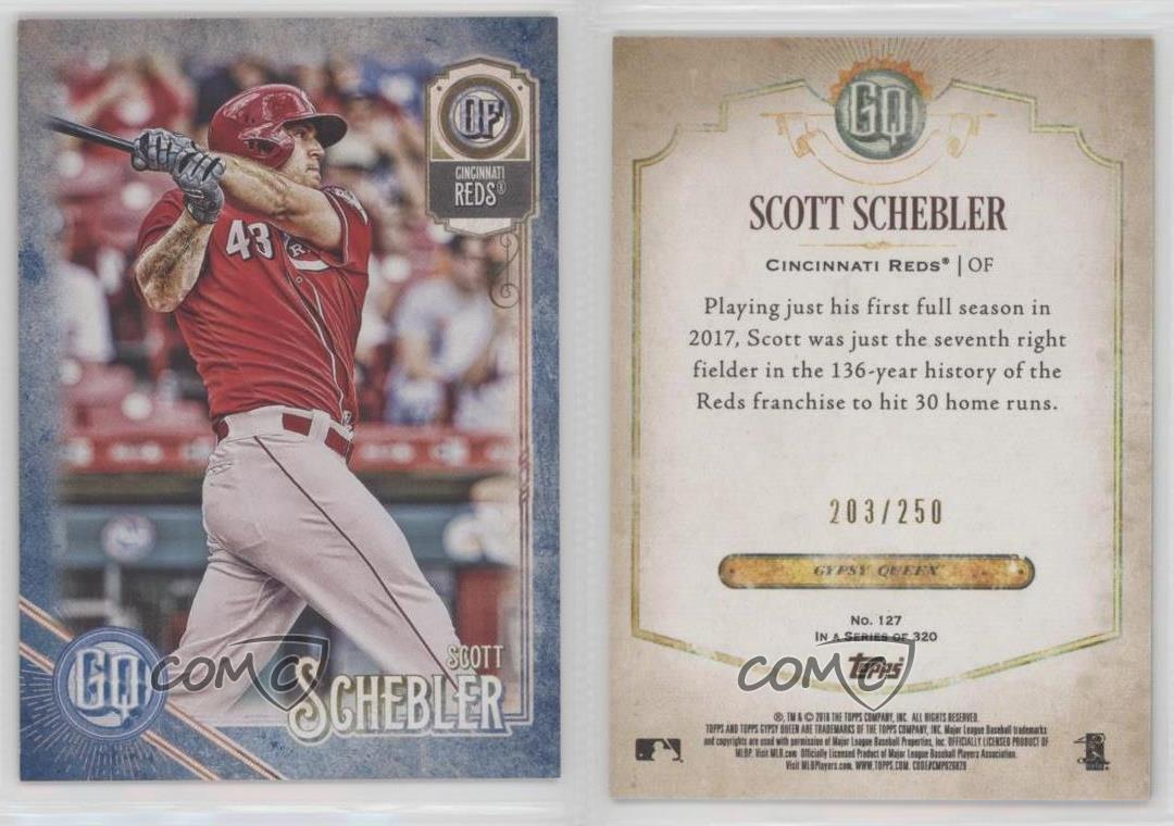 2018 Topps Gypsy Queen Indigo /250 Scott Schebler en ligne #127