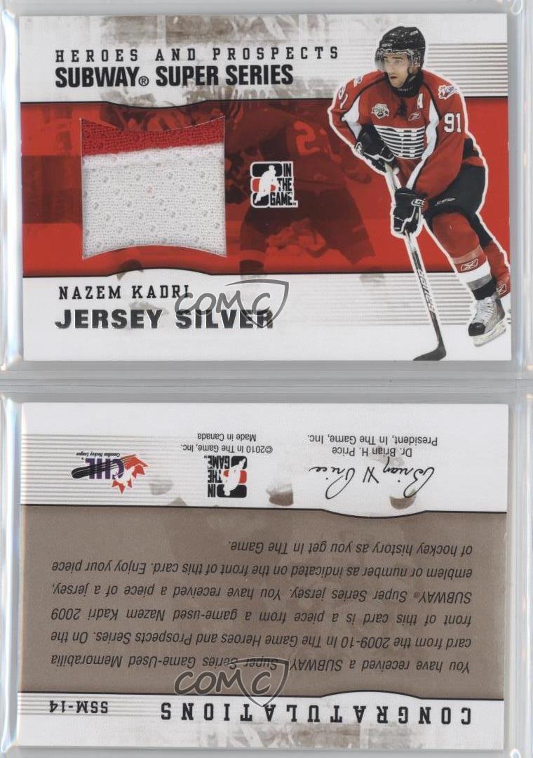 67577) 2009-10 ITG HEROES and PROSPECTS SUBWAY SUPER SERIES JERSEY NAZEM  KADRI