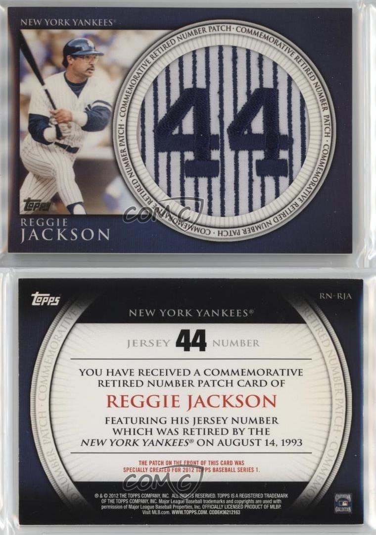 Toppa numero ritirato fabbricata Topps 2012 Reggie Jackson #RN-RJA patch HOF - Foto 3 di 4