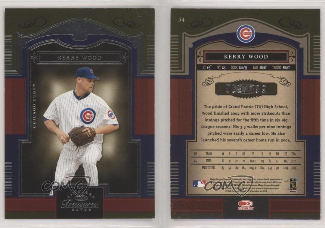 2005 Donruss Timeless Treasures /799 Kerry Wood #34