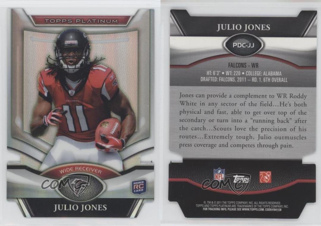 2011 Topps Platinum Die Cut Julio Jones PDC JJ Rookie RC