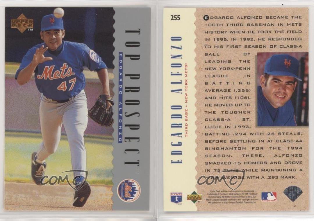 Edgardo Alfonzo 1995 Upper Deck #255 New York Mets Baseball Card