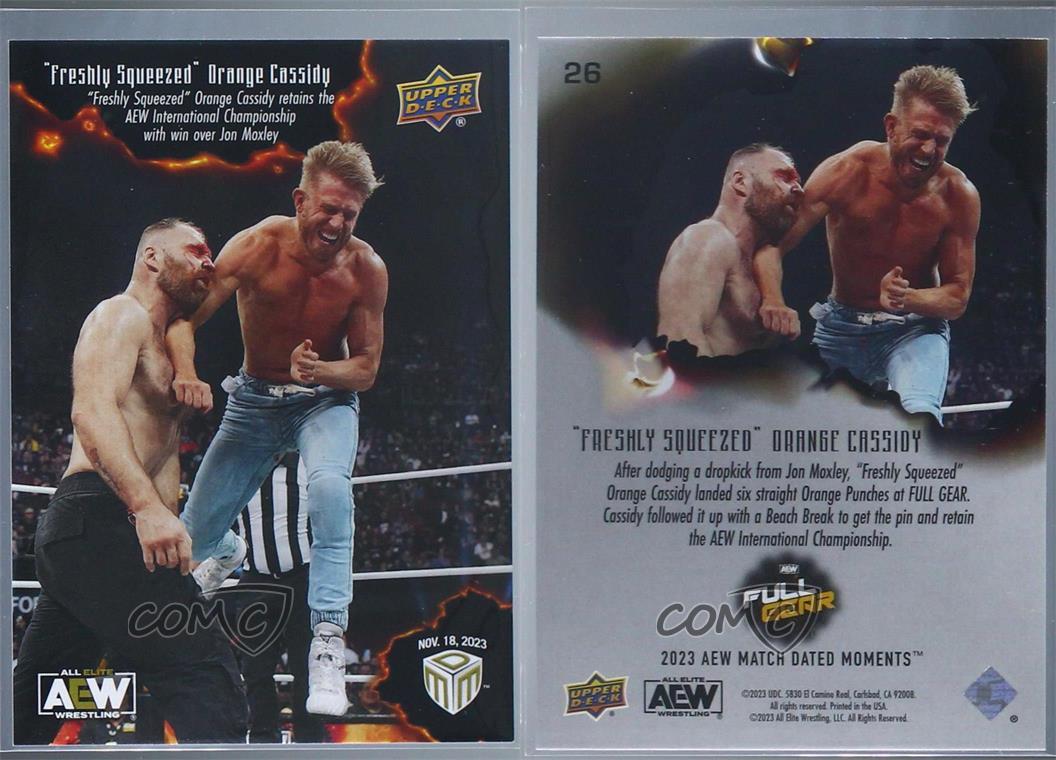 2023 Upper Deck AEW Match Dated Moments Full Gear #26