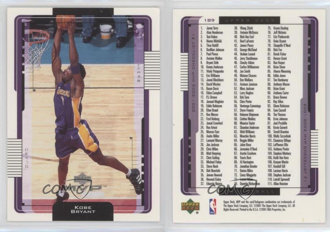 その他 2001-02 MVP Genuine Kobe Kobe Bryant その他 2001-02 MVP Genuine Kobe Kobe Bryant その他 2001-02