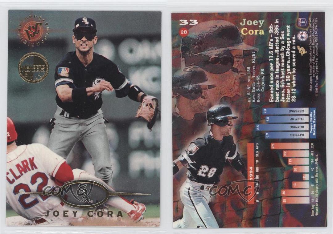 1995 Stadium Club Baseball Card #33 Joey Cora 