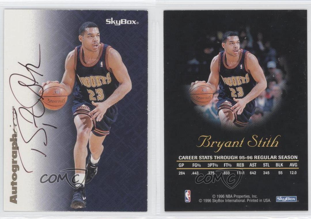 1996-97 Skybox Premium Autographics Brayant Stith 