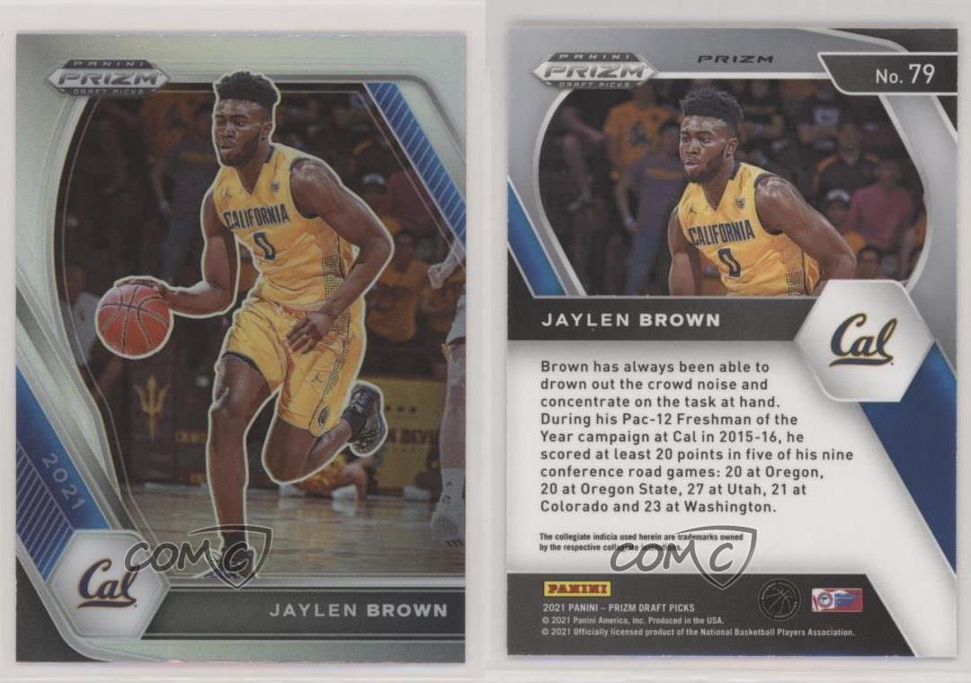 2021-22 Panini Prizm Draft Picks Silver Prizm Jaylen Brown #79 Cal