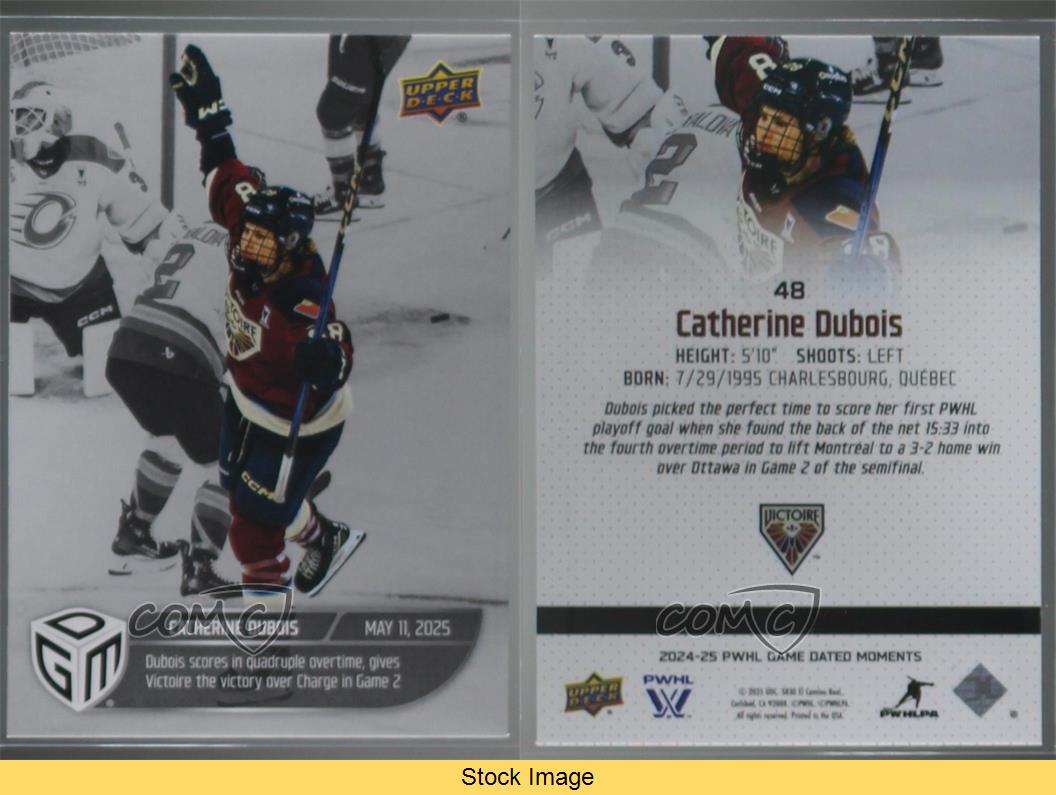 2024-25 Cubierta Superior PWHL Juego Momentos Fechados Plata #48 - Imagen 3 de 4