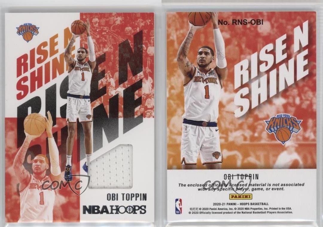Memorabilia Panini NBA Hoops Rise N Shine 2020-21 Obi Toppin #RNS-OBI Rookie RC - Imagen 4 de 4