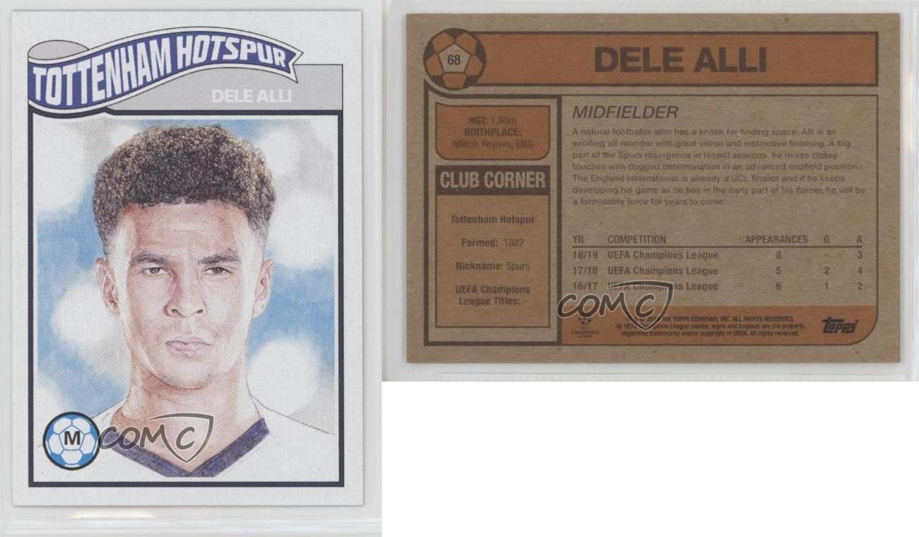 2019 Topps UCL Living Set /236 Dele Alli #68