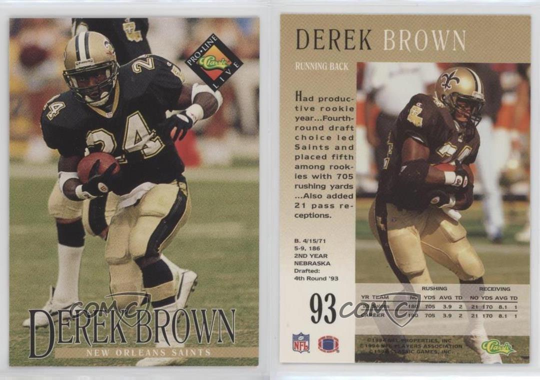 Classic Pro Line Live Derek Brown #93 1994 - Imagen 3 de 4