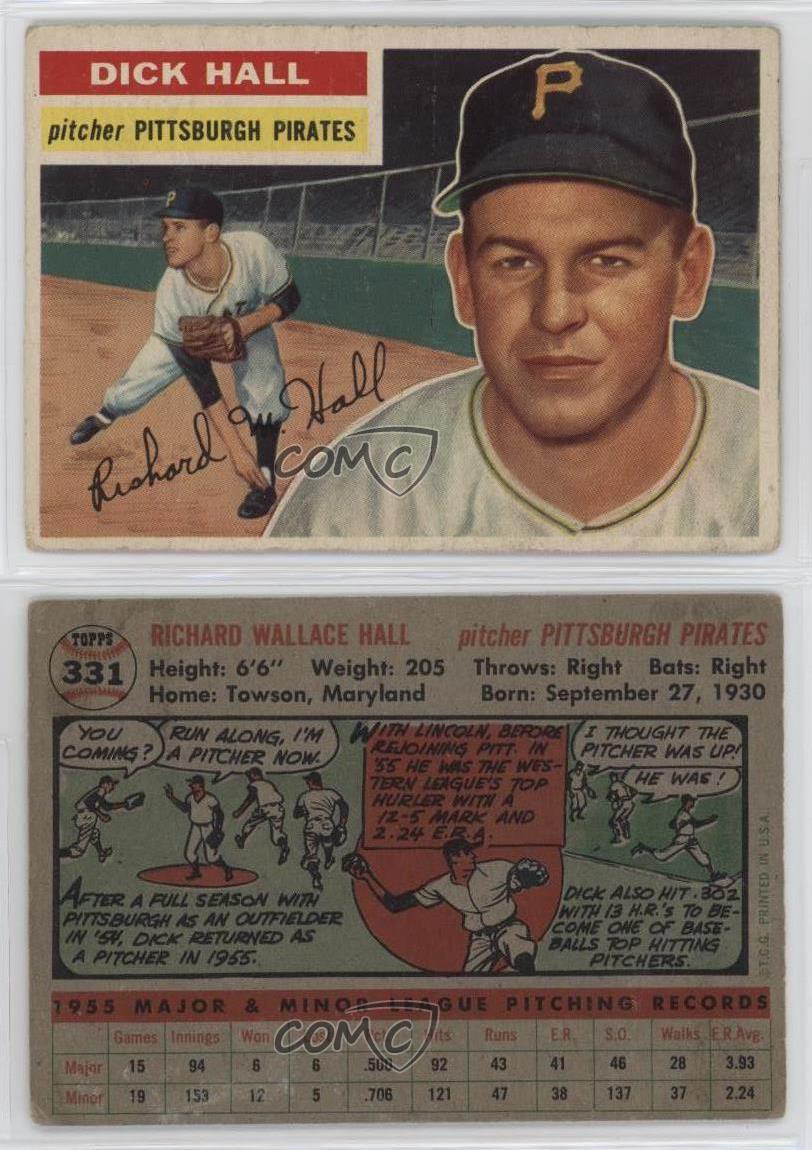 1956 Topps Dick Hall #331 - Bild 5 von 7