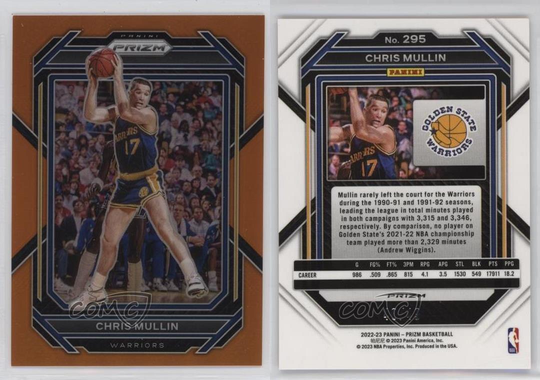 2022-23 Panini Prizm Orange Prizm /49 Chris Mullin #295 HOF - Bild 3 von 3