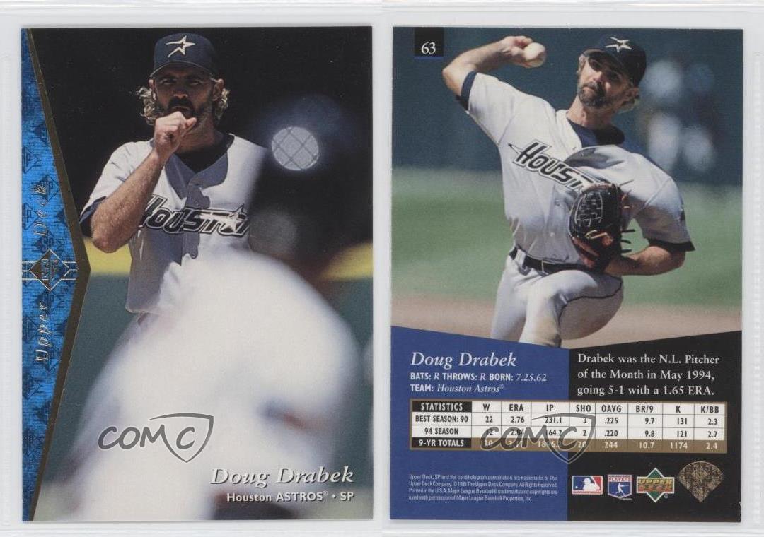 Doug Drabek autographed Baseball Card (Houston Astros) 1995 Upper Deck SP  #63