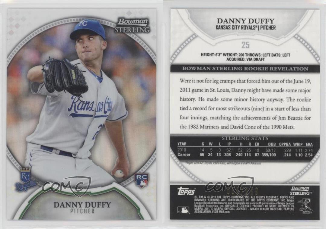DANNY DUFFY 2011 BOWMAN STERLING ROOKIE RELIC 