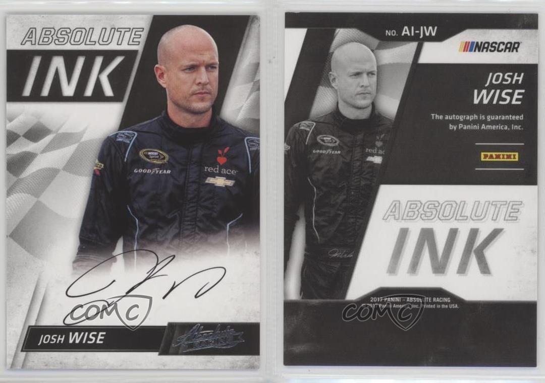 2017 Panini Absolute Absolute Ink Josh Wise #AI-JW Auto