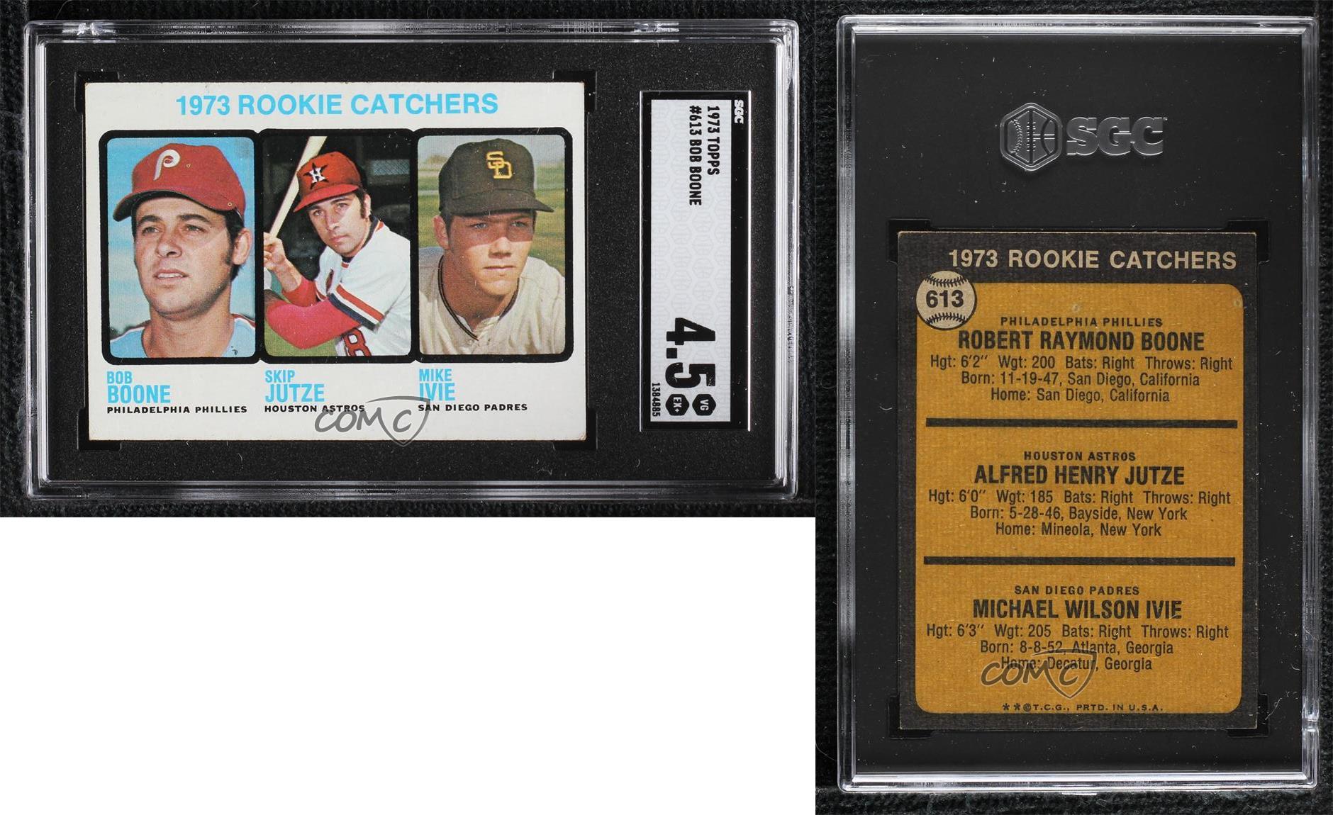 1973 Topps Rookie Catchers (Bob Boone/Skip Jutze/Mike Ivie)