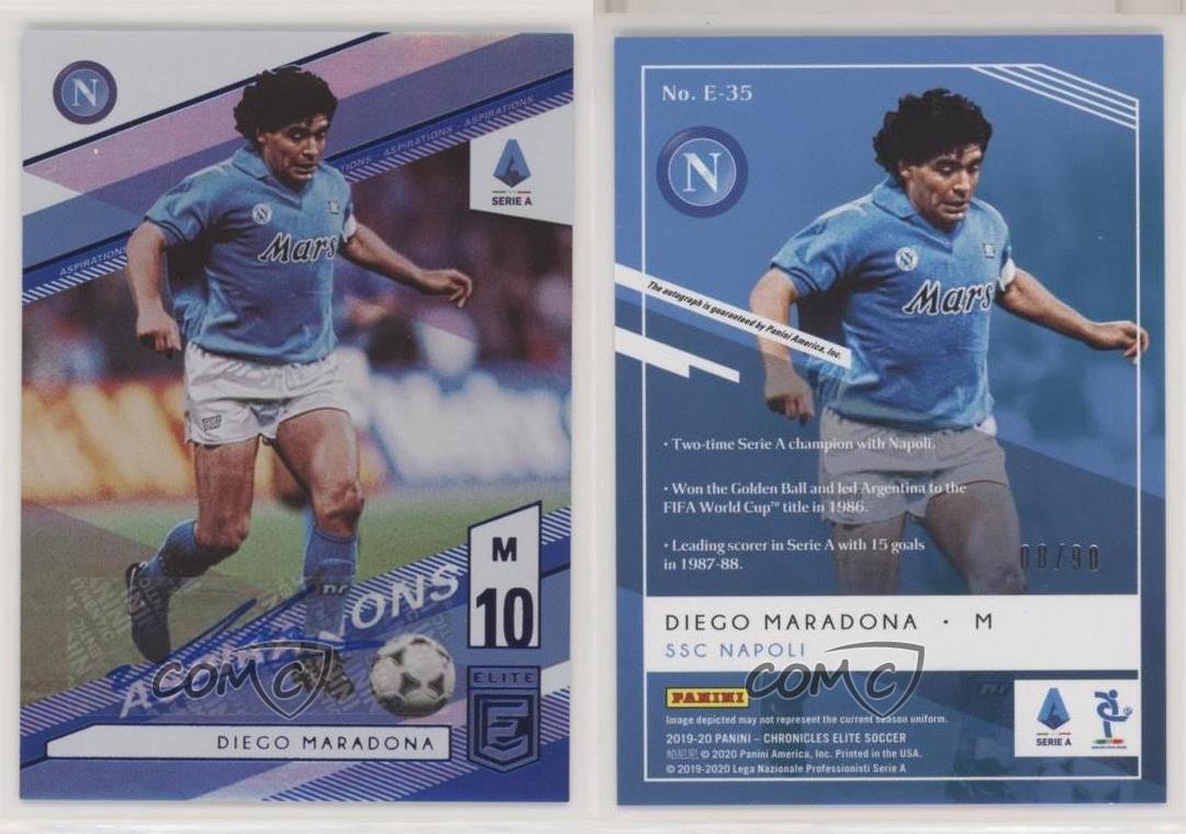 2019-20 Panini Chronicles Elite Aspirations Auto /90 Diego Maradona #E-35 Auto | eBay 2019-20 Panini Chronicles Elite Aspirations Auto /90 Diego Maradona #E-35 Auto | eBay