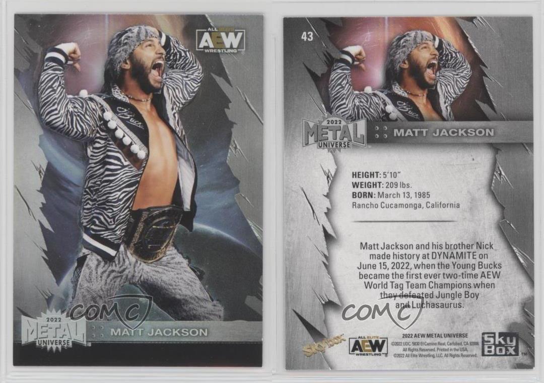 2022 Skybox Metal Universe AEW All Elite Wrestling Spectrum Matt Jackson #43