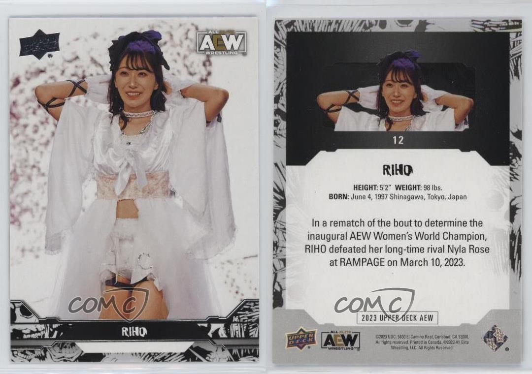 2023 Upper Deck AEW All Elite Wrestling Riho #12