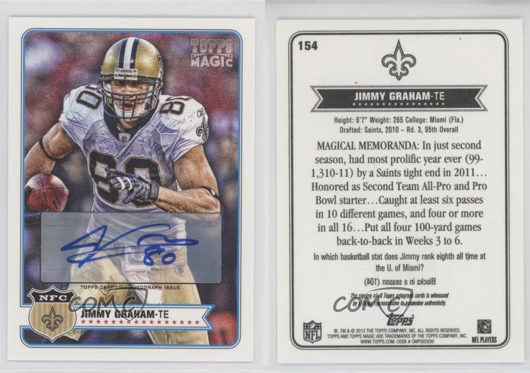 2012 Topps Magic Auto Jimmy Graham #154 Auto