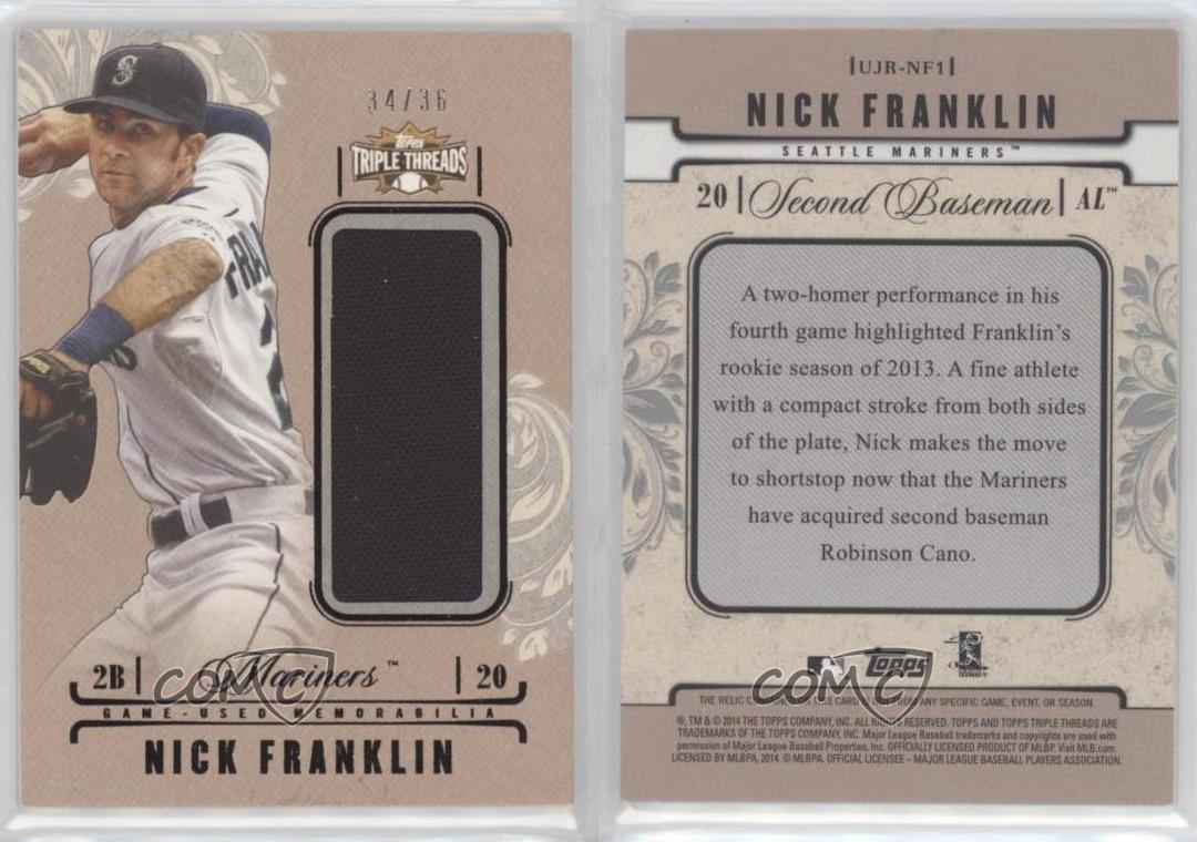 2014 Topps Triple Threads Unity Single Jumbo Relics /36 Nick