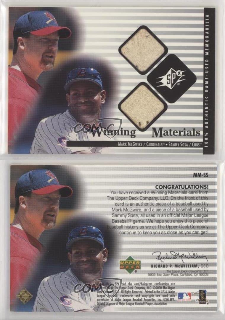 2000 SPx - Winning Materials Update #G-S-R - Sammy Sosa, Alex