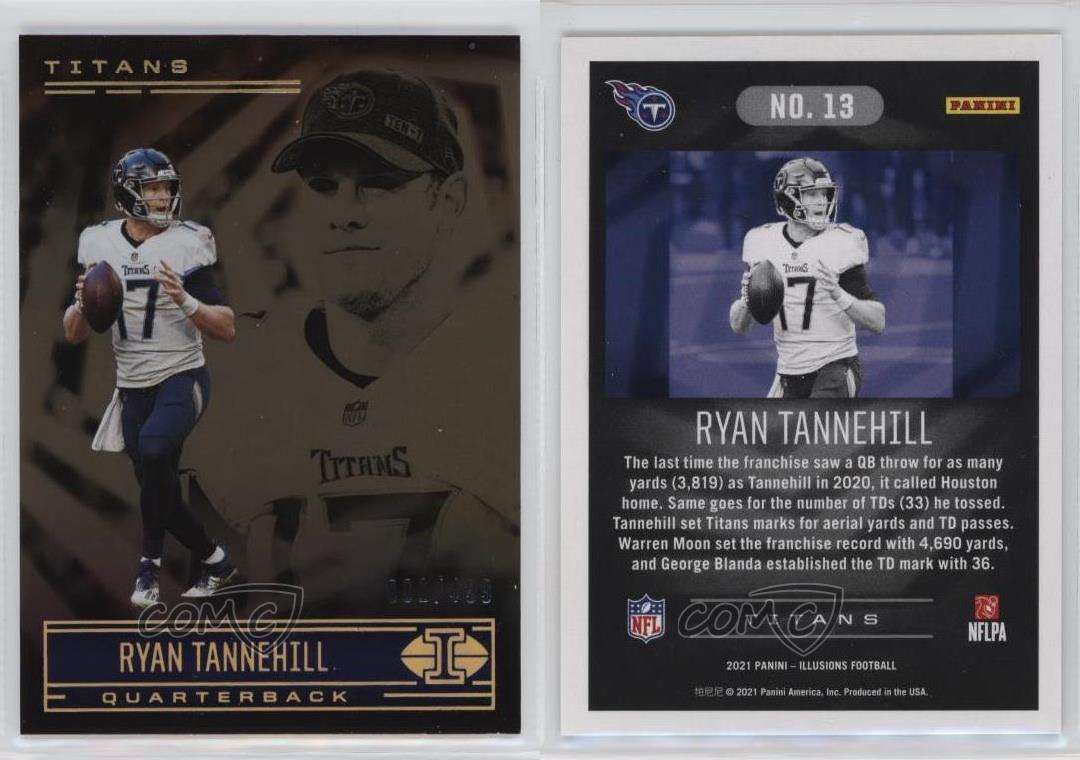 2021 Panini Illusions Trophy Collection Bronze /499 Ryan Tannehill #13