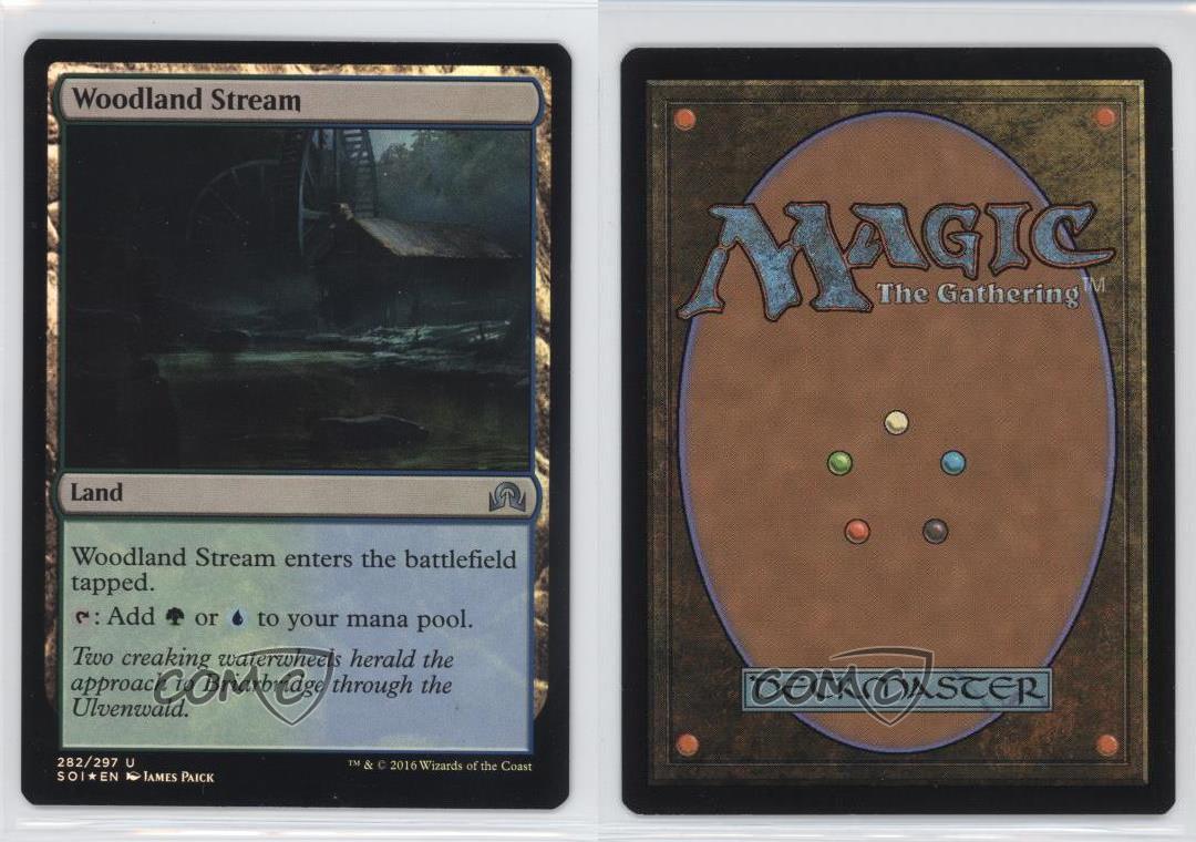 1 FOIL Woodland Stream Land Shadows over Innistrad Mtg Magic Uncommon 1x x1