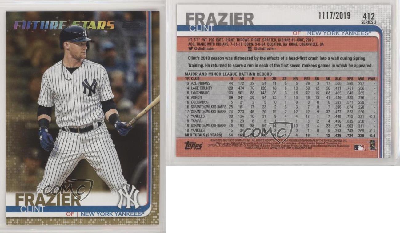  Baseball MLB 2019 Topps #412 Clint Frazier Yankees