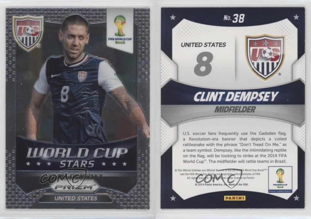 Panini Prizm World Cup 2014 World Cup Stars #38 Clint Dempsey